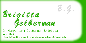 brigitta gelberman business card